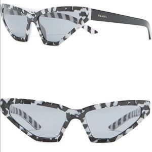 🔥PRADA 57mm Butterfly Sunglasses Camo blk